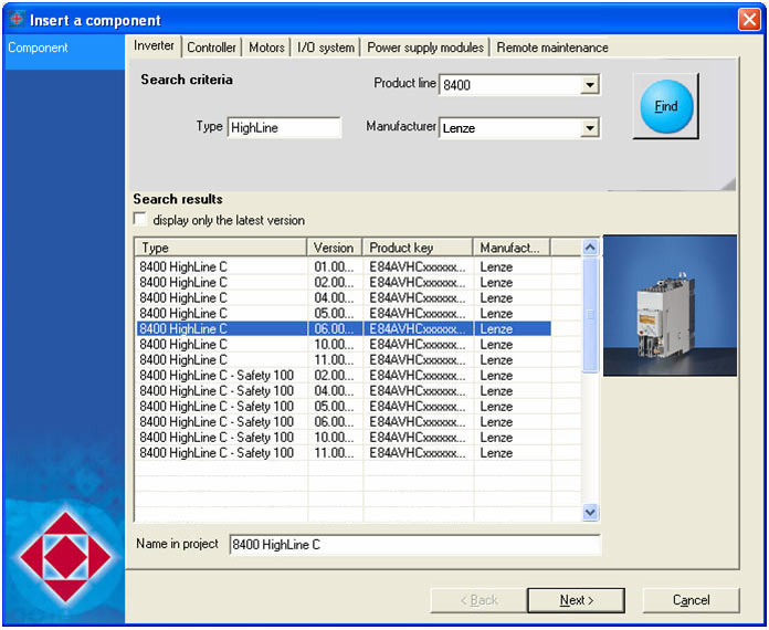   -       8400 Vector Highline